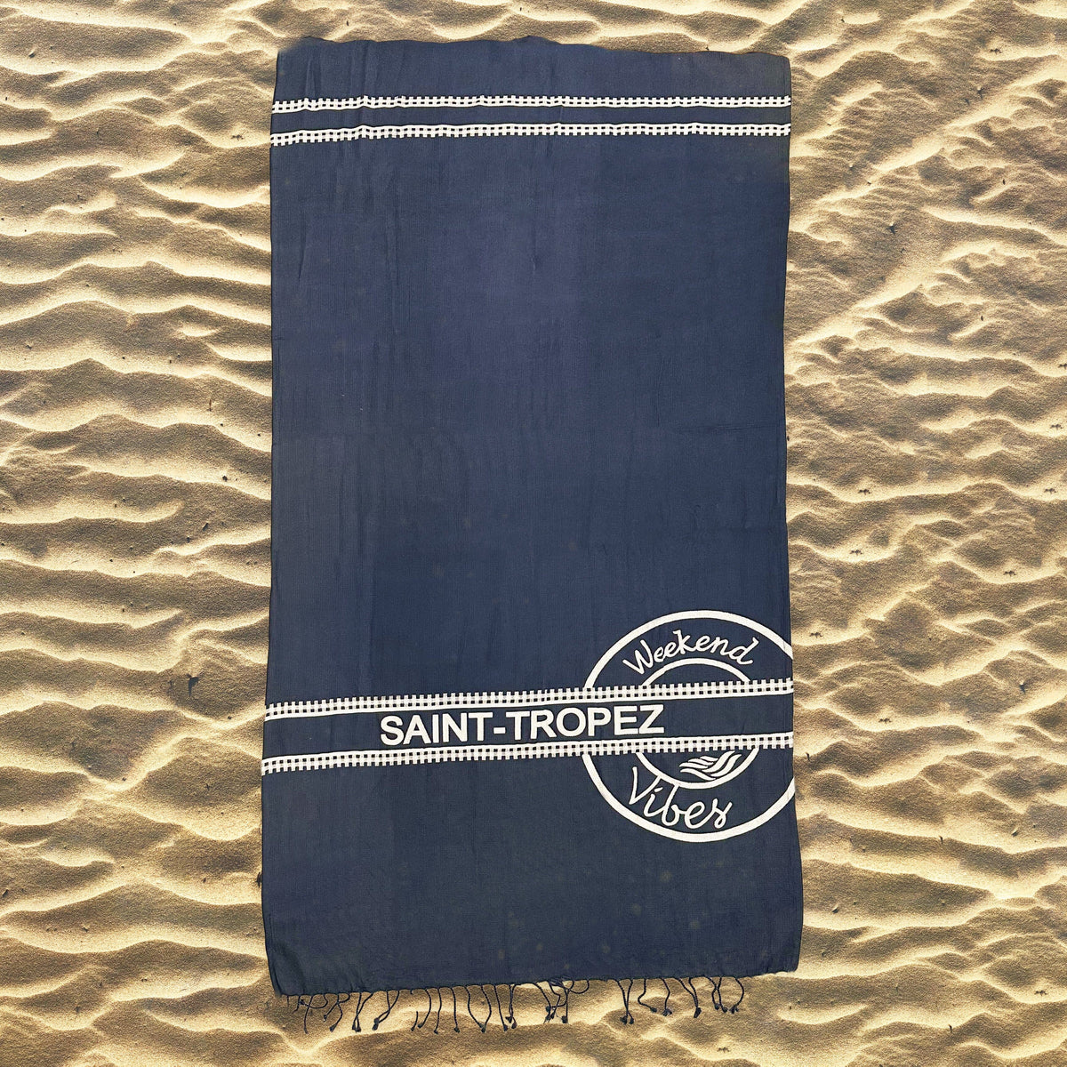 Telo Mare in Puro Cotone Nido D'ape - Weekend Vibes Telo Mare Marinette Saint-Tropez