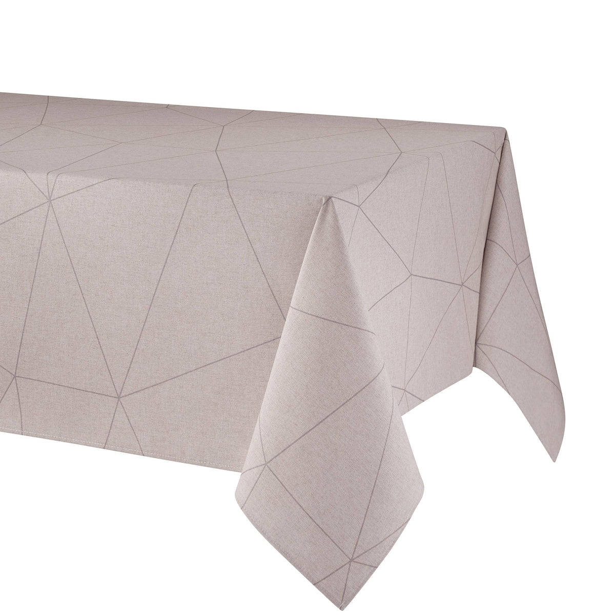 Tovaglia Antimacchia in Misto Cotone - Stone Tovaglia Resinata Lisola 150X180cm Plata