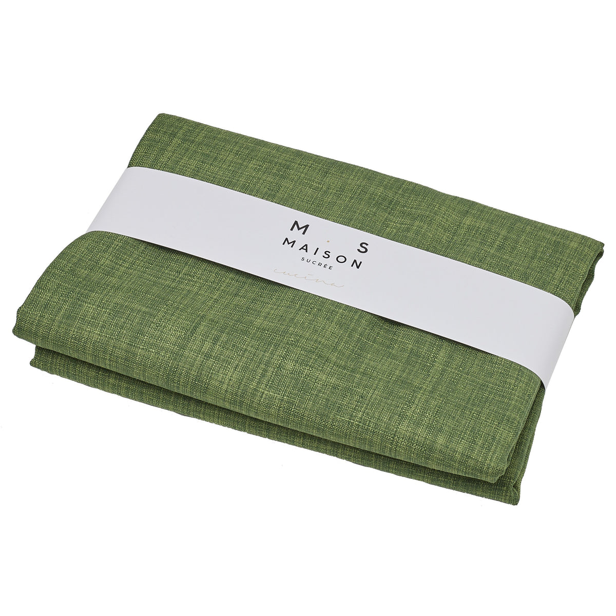 Tovaglia Antimacchia in Poliestere - Korin Tovaglia Resinata Maison Sucrée 140x180 Verde Scuro