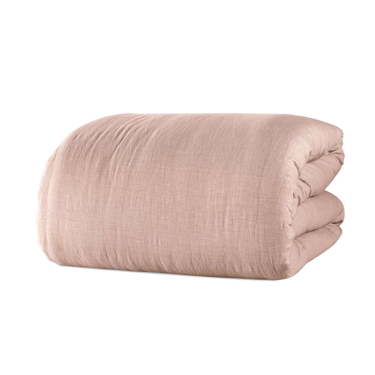 Trapunta in Cotone e Lino StoneWashed NO Stiro - Luxury Trapuntino Estivo Lisola Matrimoniale Rosa (Incenso)