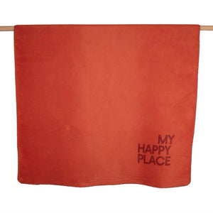 Coperta in Velluto di Cotone Tinta Unita - My Happy Place