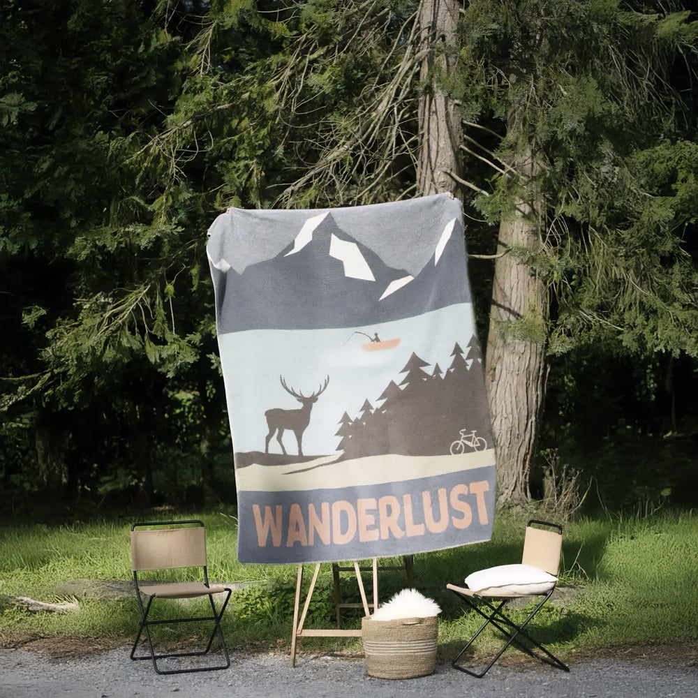 Coperta in Velluto di Cotone Fantasia - Wanderlust