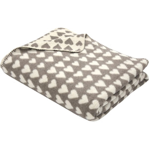 Coperta Invernale in Caldo Cotone - Hearts
