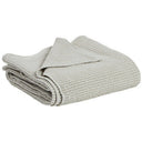 Copriletto a Nido D'Ape StoneWashed in Cotone Riciclato Tinta Unita - Maia Recycle