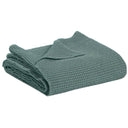 Copriletto a Nido D'Ape StoneWashed in Cotone Riciclato Tinta Unita - Maia Recycle