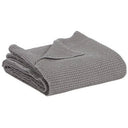 Copriletto a Nido D'Ape StoneWashed in Cotone Riciclato Tinta Unita - Maia Recycle