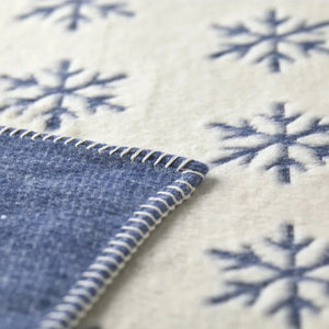 Coperta Invernale in Caldo Cotone - Snowflake