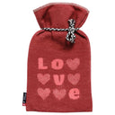 Borsa dell'acqua calda in Pile di Cotone fantasia - Love
