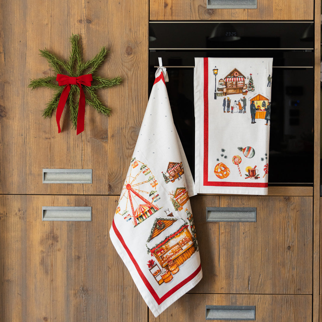 Set 2 Canovacci in Puro Cotone - Christmas Village