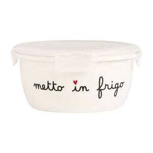 Contenitore in Grès Serigrafata - Metto in Frigo