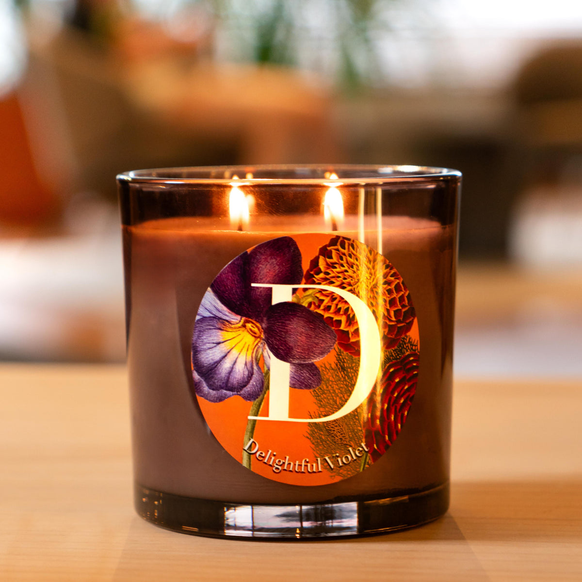 Candela Profumata Fragranza Violetta - Delightful Violet