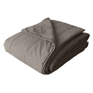 Trapuntino Leggero in Percalle di Cotone StoneWashed - Husky