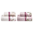 Set 2 Coppie in Spugna di Cotone con Balza in Percalle - Romance