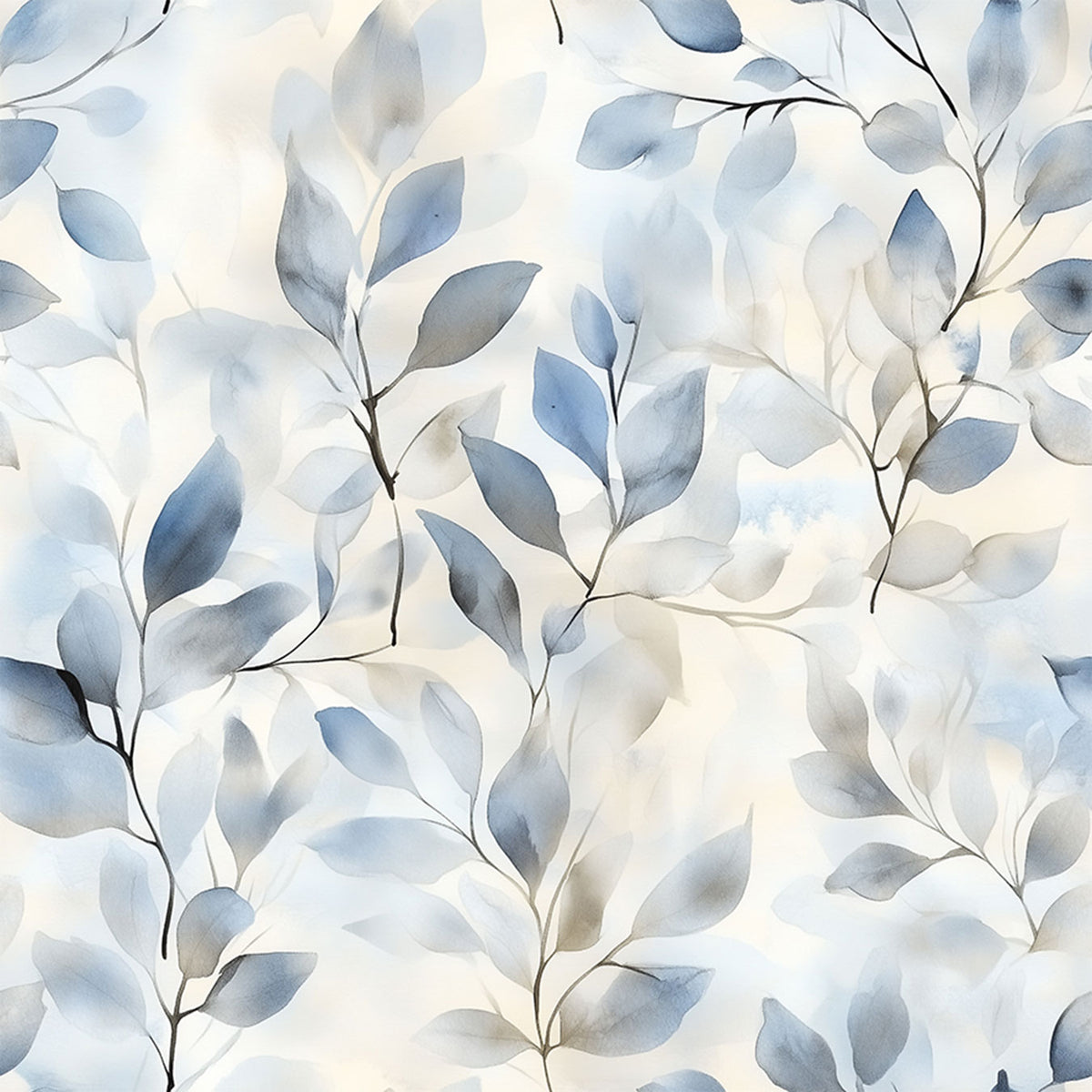 Parure Copripiumino in Percalle di Cotone con Stampa Floreale - Winter Leaves