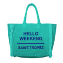 Borsa Mare o Trusse in Puro Cotone Tinta Unita - Hello Weekend