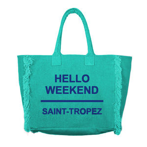 Borsa Mare o Trusse in Puro Cotone Tinta Unita - Hello Weekend