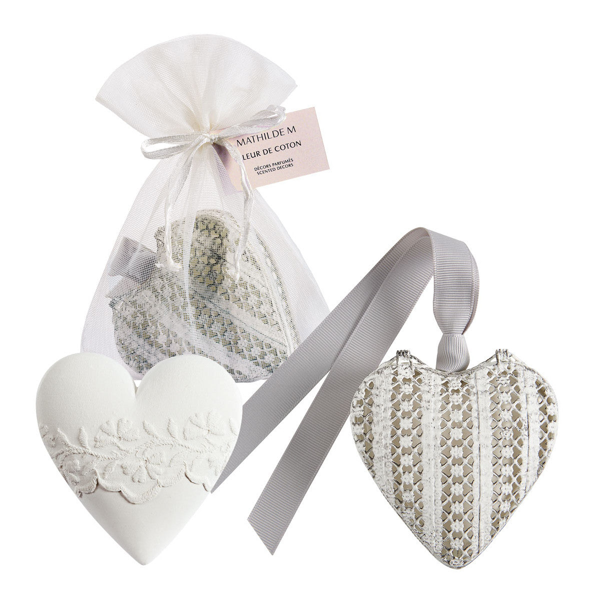 Scatola a Cuore Profumato Fragranza Fleur de Cotone - Les Objets Parfumés
