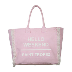 Borsa Mare o Trusse in Puro Cotone Tinta Unita - Hello Weekend