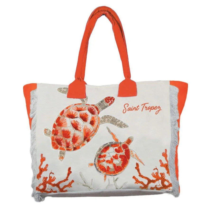 Borsa Mare o Trousse in Puro Cotone Fantasia Stampata - Esquinade