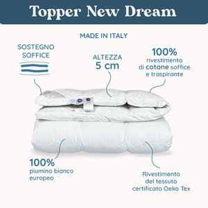 Topper in Piumino d'Oca