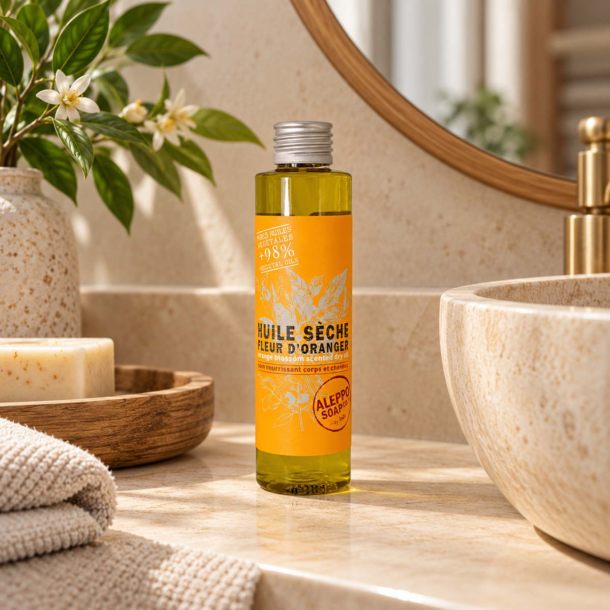 Olio Secco d'Aleppo ai Fiori di Arancio - Tadé