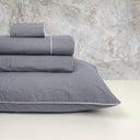 Completo Lenzuola in Percalle di Cotone Stonewashed - Volterra