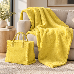 Plaid in MicroPile con Borsa Coordinata - Sofy