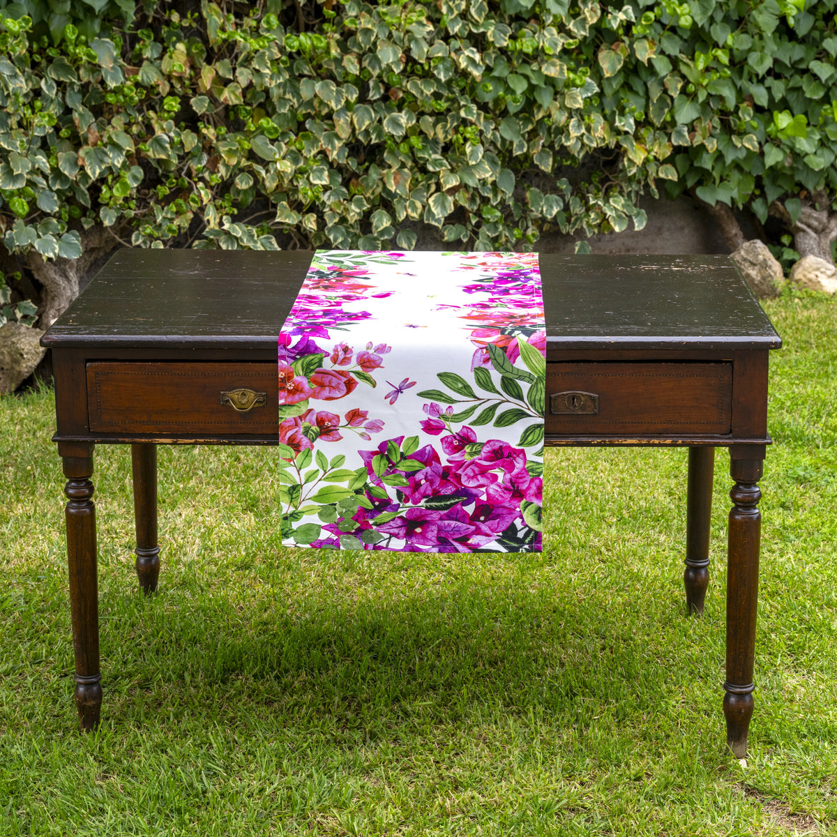 Runner in Puro Cotone - Bougainvillae