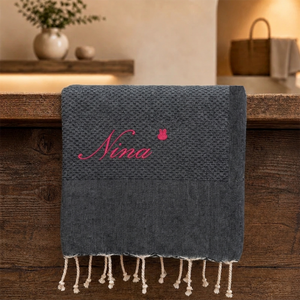 Telo Mare in Fouta di Puro Cotone Tinta Unita - Hammam