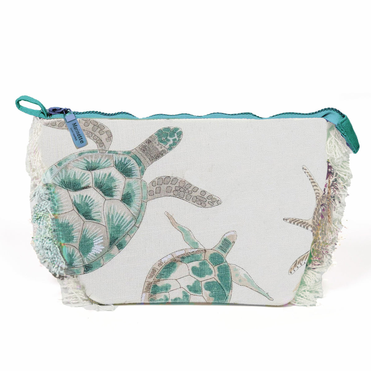 Borsa Mare o Trousse in Puro Cotone Fantasia Stampata - Esquinade