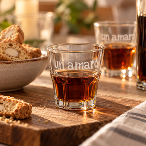 Set 4 Bicchierini in Vetro Borosilicato Serigrafati - Un Amaro