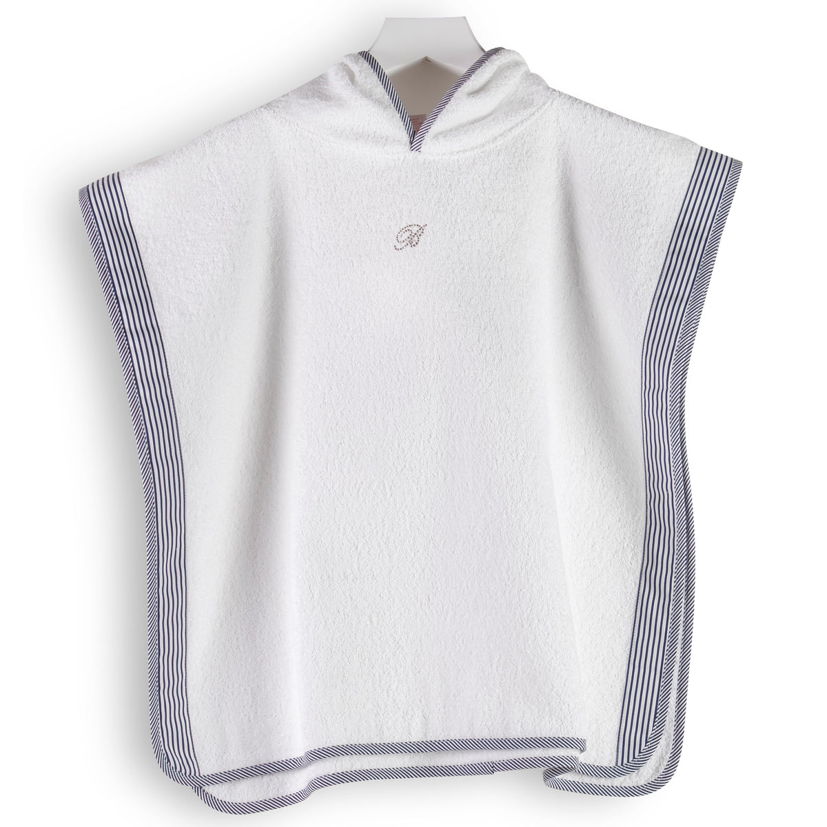 Accappatoio Poncho in Percalle e Spugna di Cotone Marina - Blumarine Baby Blu