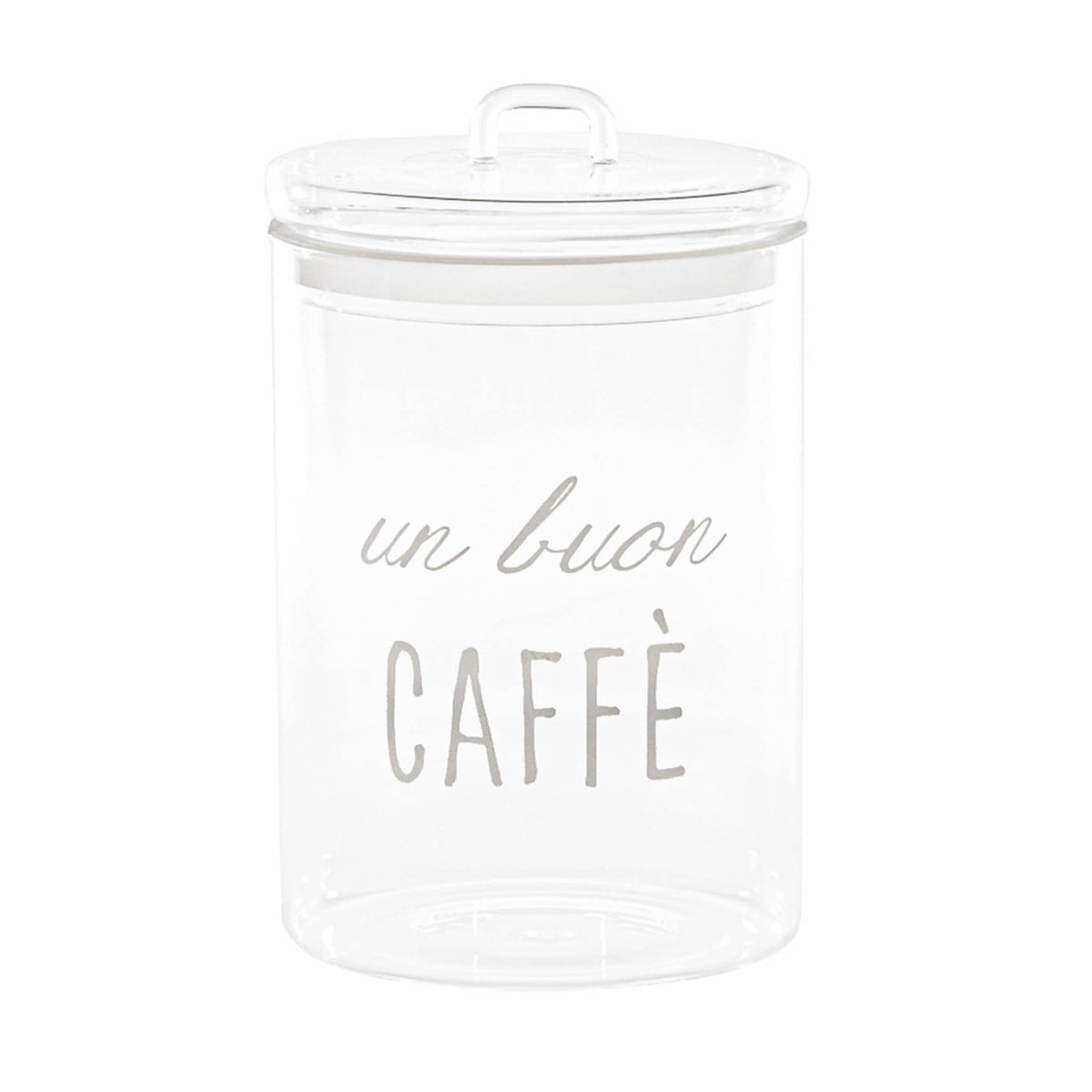 Barattolo in Vetro Borosilicato Serigrafato - Un Buon Caffè Barattolo Simple Day 