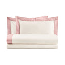 Completo Lenzuola con Bordo in Raso - Diamante Lenzuola Lisola Singola Rosa (Incenso) 