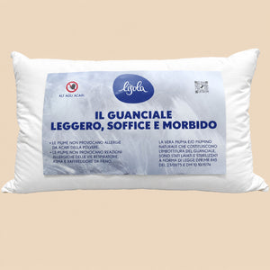 Guanciale in Piumino e Piuma a Doppia Camera - Trio Guanciale Lisola 