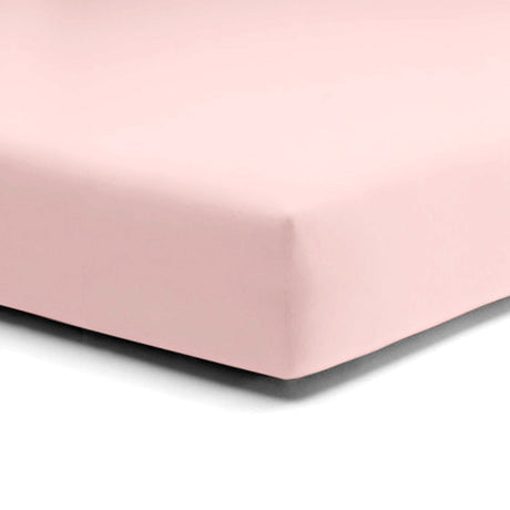 Lenzuolo da Sotto con angoli in Puro cotone Jersey no stiro - Makò Deluxe Lenzuolo Sotto Daunex Singolo Rosa 