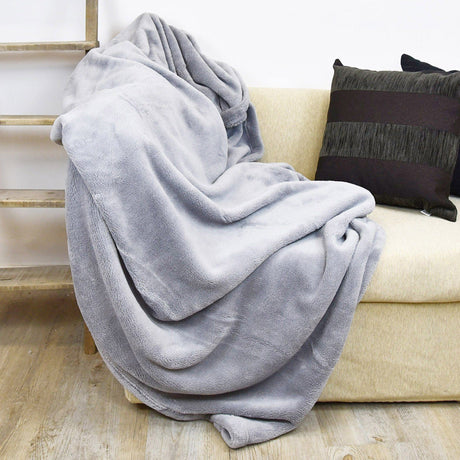 Plaid in Micropile - Prime Plaid Lisola 150x200cm Grigio Perla 