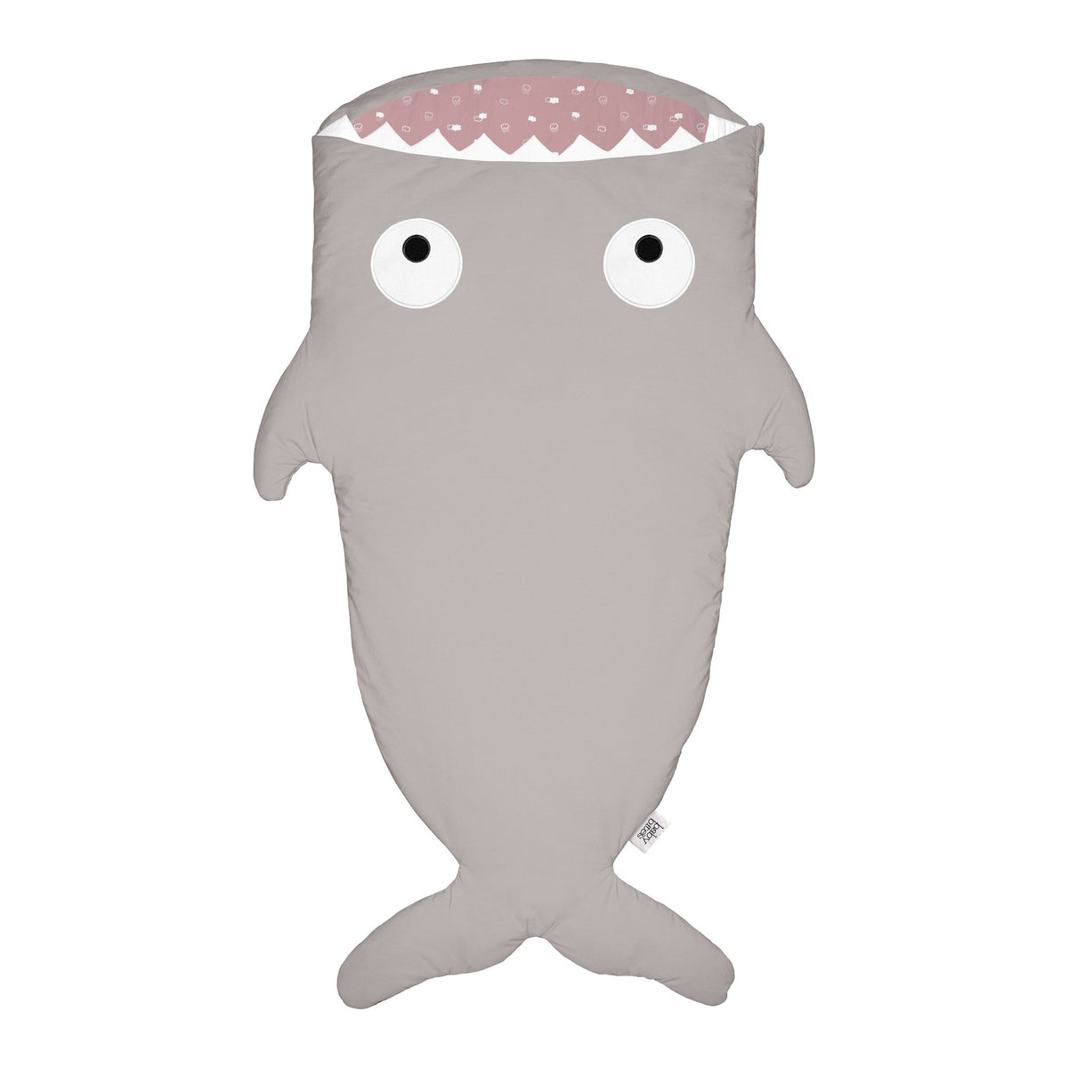 Sacco Nanna Invernale Squalo Bimbo - Shark Sacco Nanna Baby Bites Pietra/Rosa 