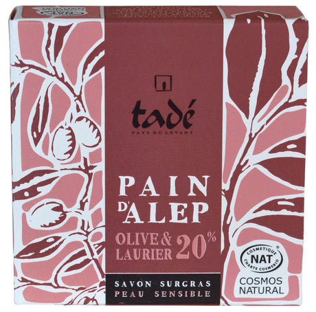 Sapone D'Aleppo con 20% di Olio di Oliva e Alloro - Aleppo Soap 20 Sapone Tadé Alloro/Oliva 100gr 