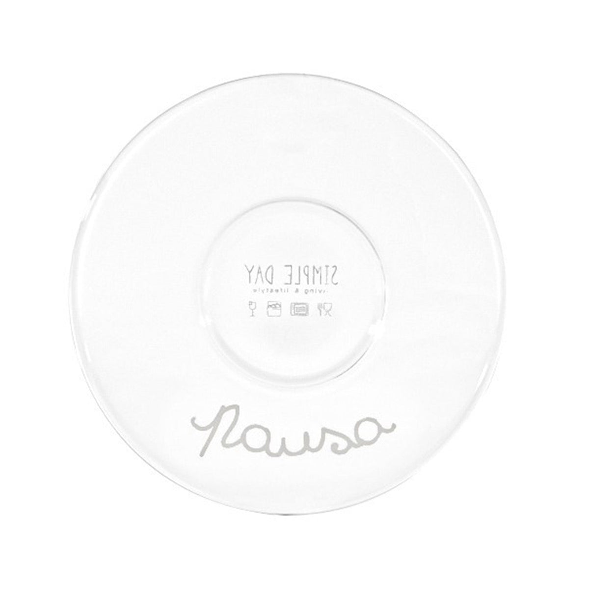 Set 2 Tazzine in Vetro Borosilicato Serigrafate - Pausa Caffè tazze Simple Day 