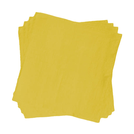 Set 4 Tovaglioli in puro Cotone StoneWashed NO STIRO - Cales tovaglioli Lisola Oro 