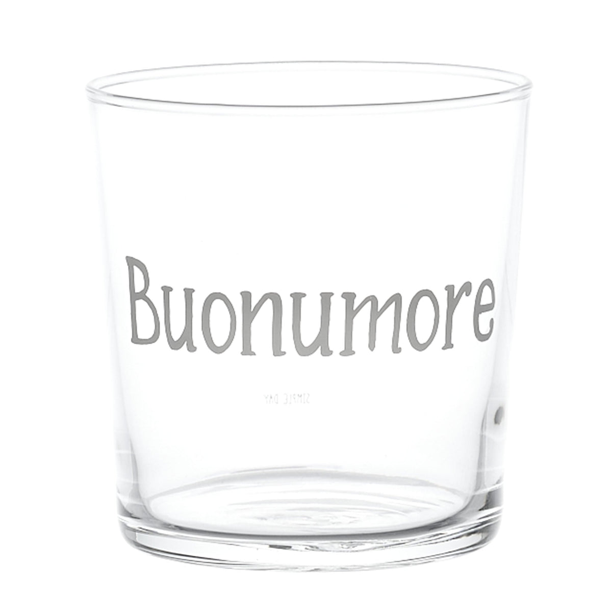 Set 6 Bicchieri Acqua in Vetro Temperato Serigrafati - Buonumore Bicchieri Simple Day 