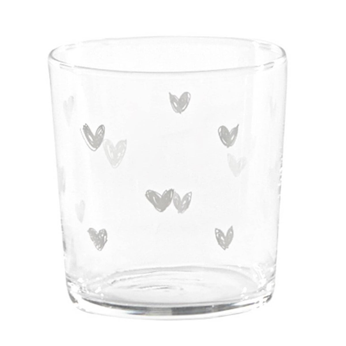 Set 6 Bicchieri Acqua Serigrafati - Tappezzeria Cuori Bicchieri Simple Day 