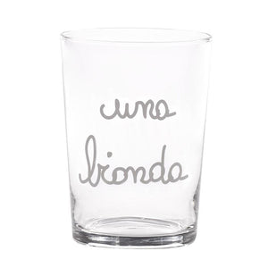 Set 6 Bicchieri Birra Serigrafati - Una Bionda Bicchieri Simple Day 