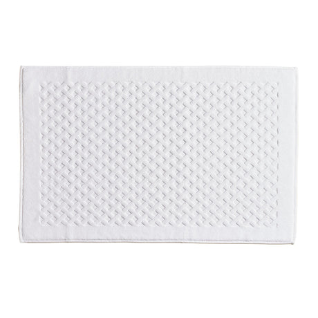 Tappeto in Spugna di Puro Cotone Tinta Unita - Perla Tappeto Lisola 60x90 Bianco 