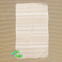 Telo Mare in Fouta di Cotone e Microspugna - Milano Telo Mare Marinette Saint-Tropez Beige 