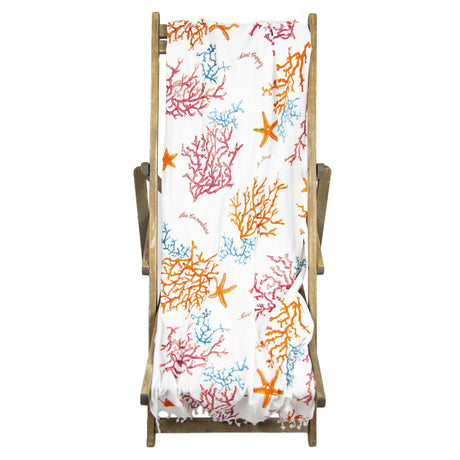 Telo Mare Fouta in Puro Cotone Nido D'ape - Canoubier Telo Mare Marinette Saint-Tropez Rosso 