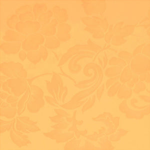 Tovaglia in Fiandra di Puro Cotone - Rose Tovaglia Lisolastore 150x180 + 6 Tovaglioli Giallo Oro 
